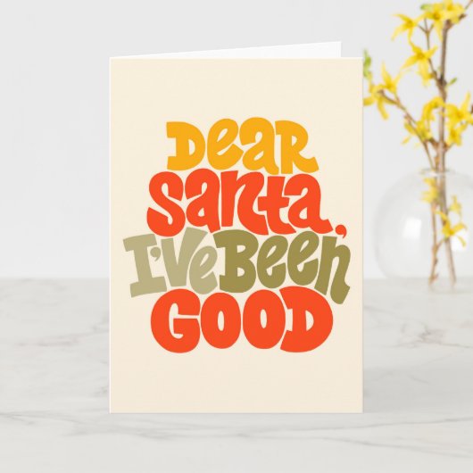 Beste Kerstman Ik Ben Braaf Ontwerp Kaart (Gele Bloem)