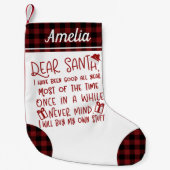 Beste kerstman, ik ben een goede grappige brief aa kleine kerstsok (Voorkant)