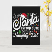 Beste Kerstman Ik Ben Te Schattig Voor De Stoute L Kaart (Gele Bloem)