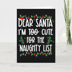 Beste Kerstman Ik Ben Te Schattig Voor De Stoute L Kaart