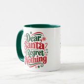 Beste kerstman, ik betreur niets mok (Voorkant links)