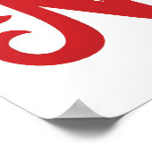 Beste kerstman, ik betreur niets poster (Hoek)