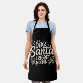 Beste kerstman, ik betreur niets van kerstfamilie. schort (Gedragen)