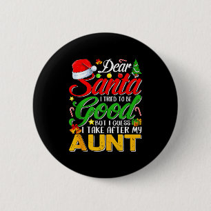 Beste Kerstman Ik Heb Geprobeerd Goed Te Zijn Maar Ronde Button 5,7 Cm