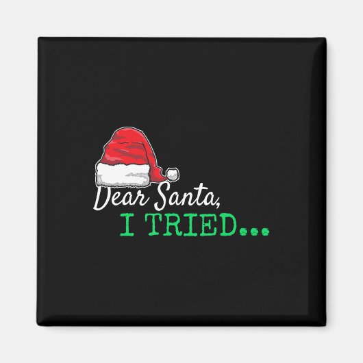 Beste Kerstman, ik heb kerstmis geprobeerd Magneet (Voorkant)