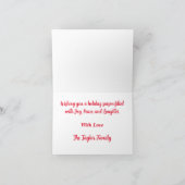 Beste kerstman, ik kan de hond uitleggen die het h feestdagen kaart (Binnen)