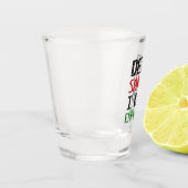 Beste kerstman, ik kan de kerstnamenlijst uitlegge shot glas (Links)