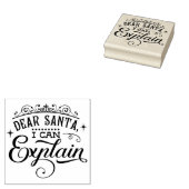Beste kerstman, ik kan de kerstrubberen stempel ui (Gestempeld)