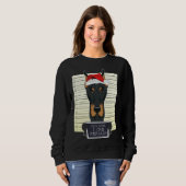 Beste Kerstman, ik kan Doberman met Kerstmis uitle Trui (Voorkant volledig)