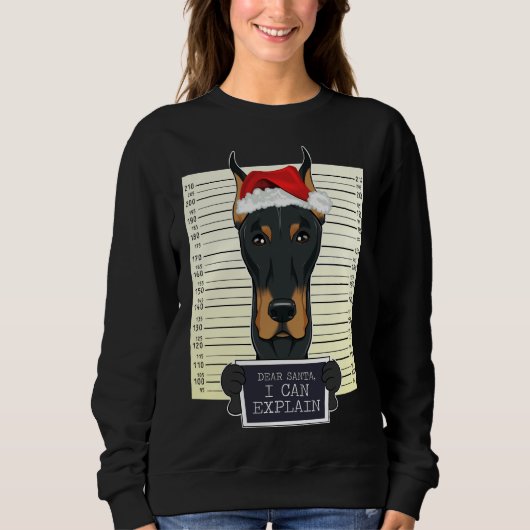 Beste Kerstman, ik kan Doberman met Kerstmis uitle Trui (Voorkant)