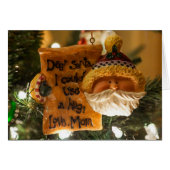 Beste kerstman, ik kan een Kaart gebruiken. (Voorkant Horizontaal)