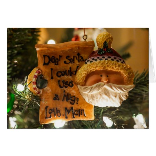 Beste kerstman, ik kan een Kaart gebruiken. (Voorkant Horizontaal)