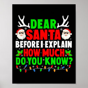 Beste Kerstman Ik kan Grappige Xmas Familie Mannen Poster