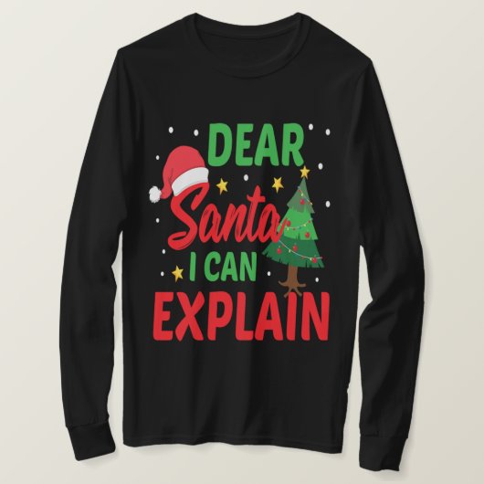 Beste Kerstman, ik kan het mooie kerstcadeautje ui T-shirt (Design voorkant)