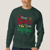 Beste Kerstman, ik kan het sweatshirt van Mannen u (Voorkant)