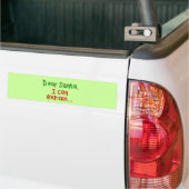 Beste kerstman, ik kan het uitleggen bumpersticker (Op Truck)
