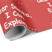 Beste Kerstman, ik kan het uitleggen. Cadeaupapier (Rol Hoek)