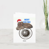 Beste kerstman, ik kan het uitleggen feestdagen kaart (Achterkant)