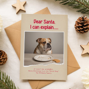 Beste Kerstman, ik kan het uitleggen foto van huis Briefkaart