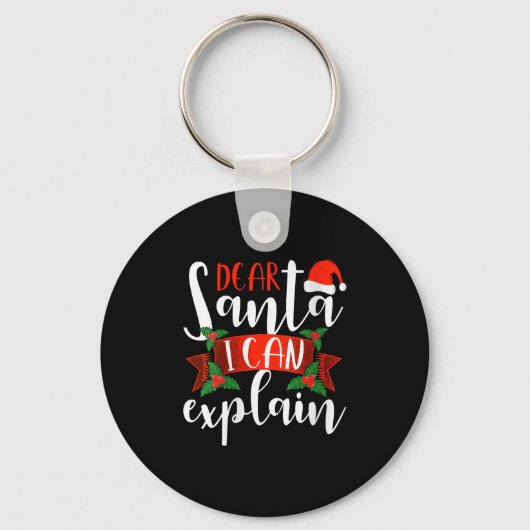 Beste Kerstman Ik Kan Het Uitleggen Funny Kerst De Sleutelhanger (Voorkant)