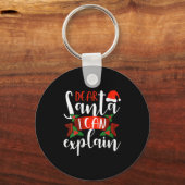 Beste Kerstman Ik Kan Het Uitleggen Funny Kerst De Sleutelhanger (Voorkant)