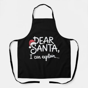 Beste Kerstman ik kan het uitleggen Grappig Kerstf Schort