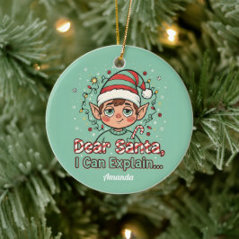 Beste Kerstman Ik Kan Het Uitleggen Grappige Kerst Keramisch Ornament