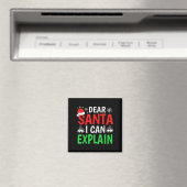 Beste Kerstman ik kan het uitleggen Grappige Kerst Magneet (Insitu (Vaatwasser))