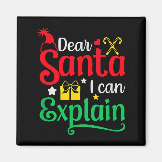 Beste Kerstman Ik Kan Het Uitleggen Grappige Kerst Magneet (Voorkant)