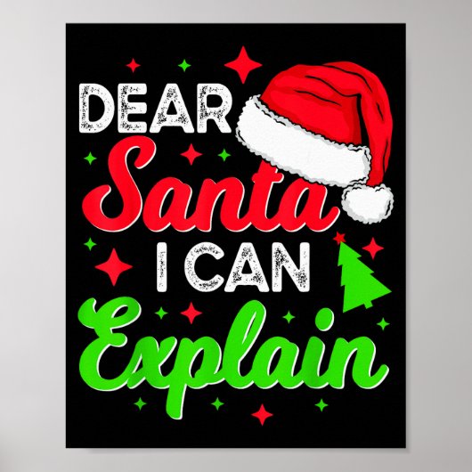 Beste Kerstman Ik kan het uitleggen Grappige Kerst Poster (Voorkant)