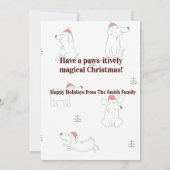 Beste Kerstman, ik kan het uitleggen (hond) Kaart (Achterkant)