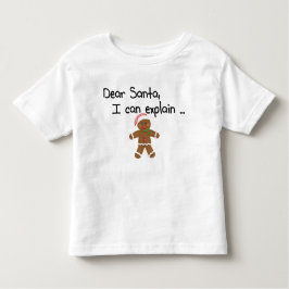 Beste kerstman, ik kan het uitleggen kinder shirts