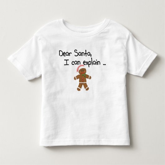 Beste kerstman, ik kan het uitleggen kinder shirts (Voorkant)