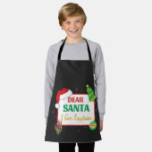 Beste kerstman, ik kan het uitleggen schort (Gedragen)