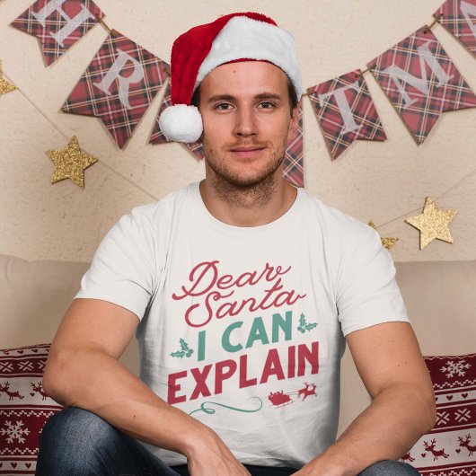 Beste kerstman, ik kan het uitleggen t-shirt