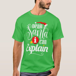 Beste kerstman, ik kan het uitleggen t-shirt