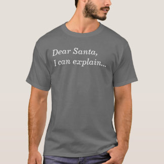 Beste kerstman, ik kan het uitleggen... t-shirt