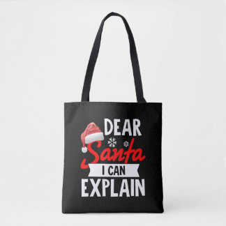 Beste kerstman, ik kan het uitleggen tote bag