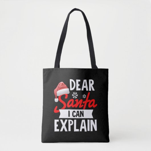 Beste kerstman, ik kan het uitleggen tote bag (Voorkant)