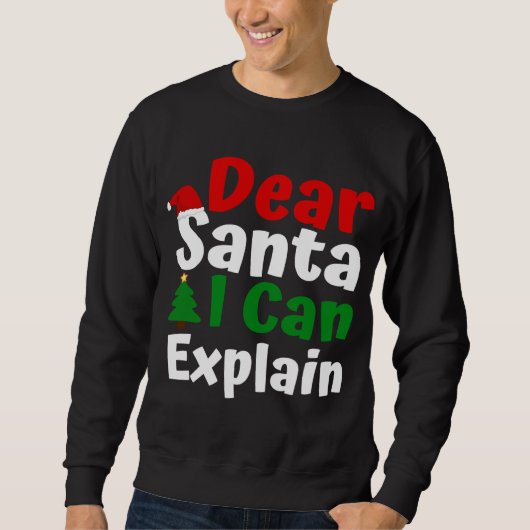 Beste kerstman, ik kan het uitleggen trui (Voorkant)