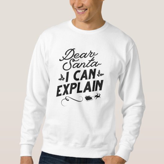Beste kerstman, ik kan het uitleggen trui (Voorkant)