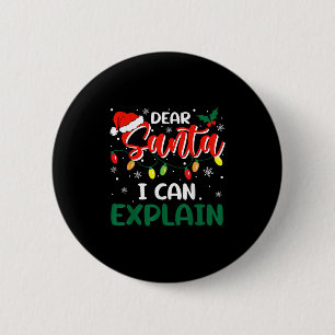 Beste Kerstman Ik Kan Kerstmis Uitleggen Familie M Ronde Button 5,7 Cm