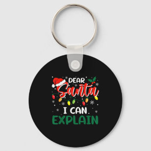 Beste Kerstman, ik kan Kerstmis uitleggen Familie Sleutelhanger
