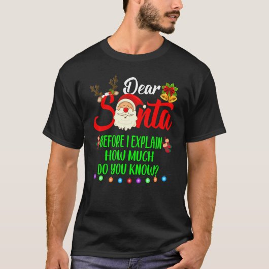 Beste kerstman, ik kan me uitspreken over Erasmus  T-shirt (Voorkant)