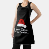 Beste kerstman, ik kan schaamteloos uitleggen schort (Insitu)
