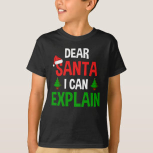 Beste kerstman, ik kan schaamteloze kerst uitlegge t-shirt