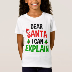 Beste kerstman, ik kan schaamteloze kerst uitlegge t-shirt
