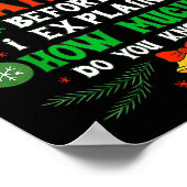 Beste Kerstman Ik Kan Uitleggen Funny Kerstmannen Poster (Hoek)