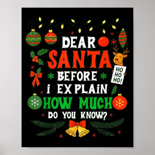 Beste Kerstman Ik Kan Uitleggen Funny Kerstmannen Poster (Voorkant)
