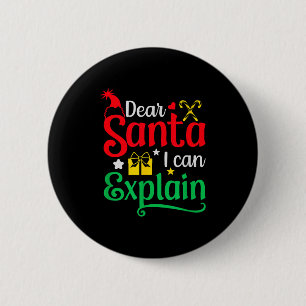 Beste Kerstman Ik Kan Uitleggen Grappige Kerstmis Ronde Button 5,7 Cm